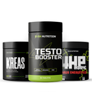 Kit INSANO :  4TESTO BOOSTER  + KREAS Creatina 100% + 4HP Pré treino INSANE!