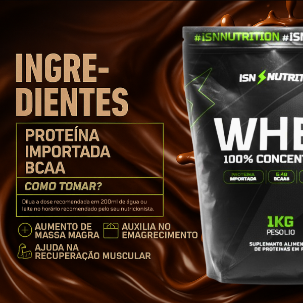 iSN WHEY 100% CONCENTRADO - Chocolate