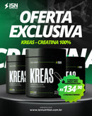 Kit 3 unidades KREAS – Creatina 100% (a terceira é de brinde)